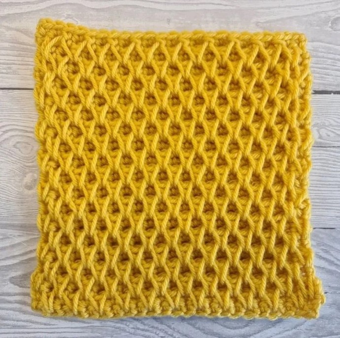 How to Crochet Honeycomb Stitch Photo Tutorial