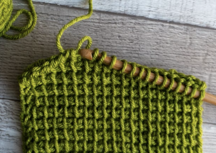 How to Fix a Dropped Stitch in a Flat Row of Tunisian Crochet