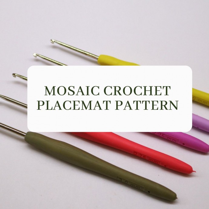 Mosaic Crochet Placemat Pattern