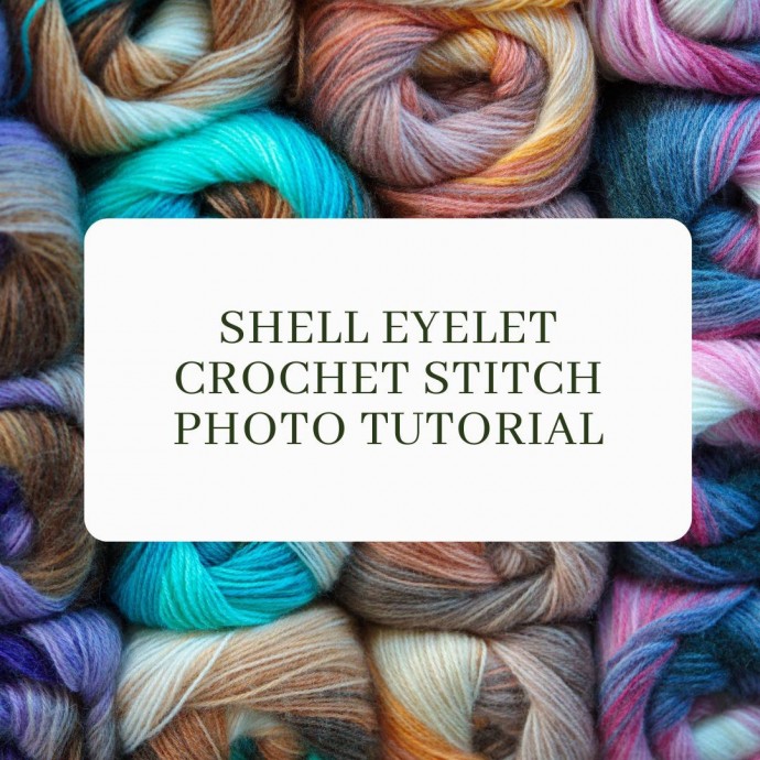 Shell Eyelet Crochet Stitch Photo Tutorial