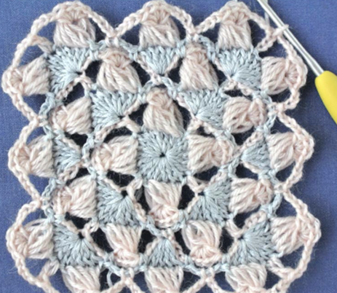 Crochet Long Loop Square Tutorial