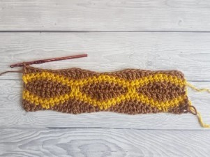 Diamond Wave Crochet Pattern Photo Tutorial