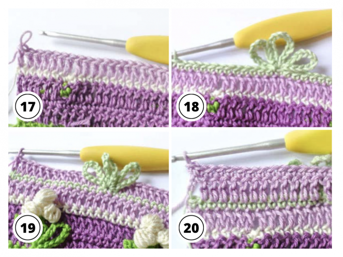 Crochet Flower Puff Stitch