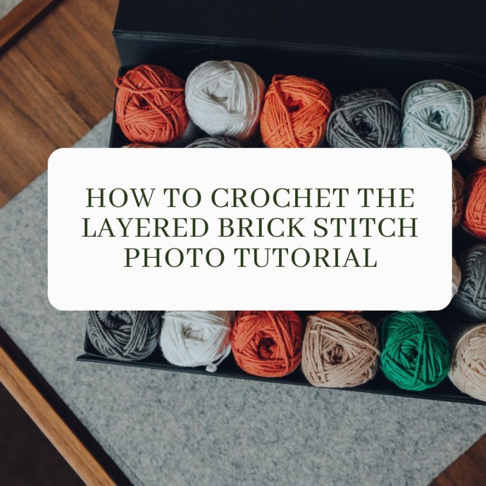 How to Crochet the Layered Brick Stitch Photo Tutotial