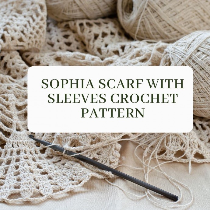 Sophia Scarf with Sleeves Crochet Pattern