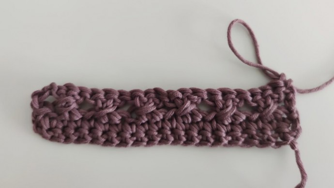 How to Crochet the Crossed Mesh Double Stitch Photo Tutorial