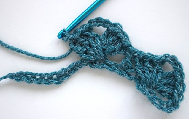 Woven Shell Crochet Stitch Photo Tutorial