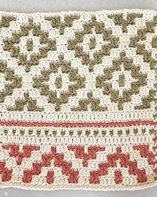 Bohemian Mosaic Placemat Crochet Pattern