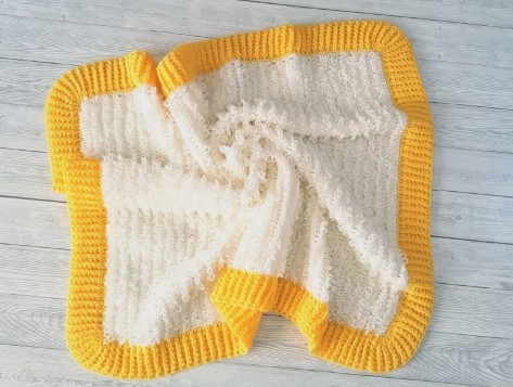 Loops & Ridges Baby Blanket Crochet Tutorial