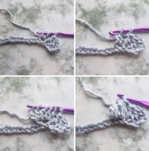 Crochet Monochromatic Polka Dot Pattern Photo Tutorial