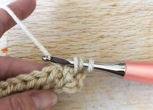Front Post Half Double Crochet Stitch Photo Tutorial