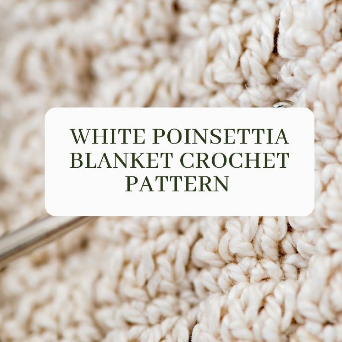 White Poinsettia Blanket Crochet Pattern