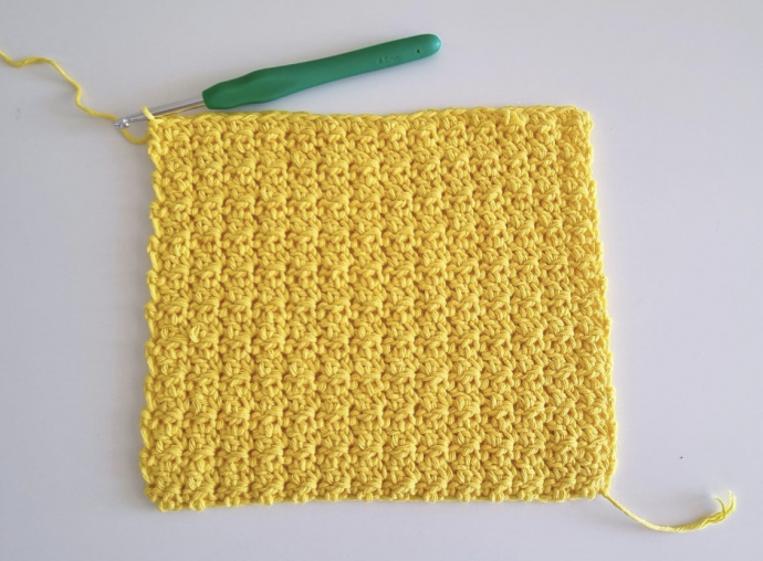 Crochet the Easy Crumpled Griddle Stitch
