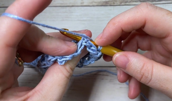 How to Crochet the Slanted Brick Stitch Photo Tutorial