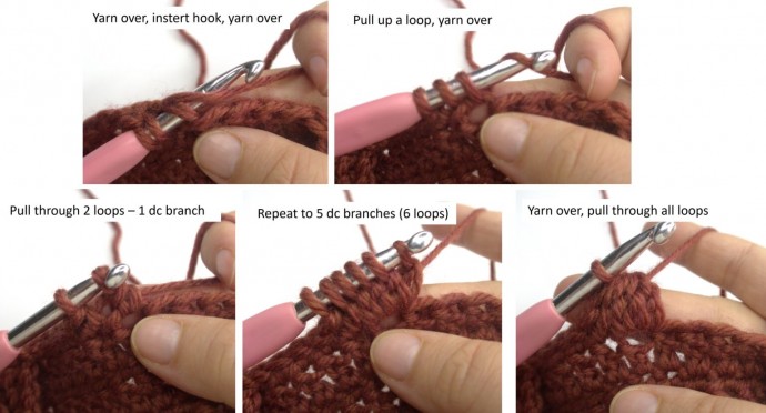 Pearls and Oysters Crochet Stitch Photo Tutorial