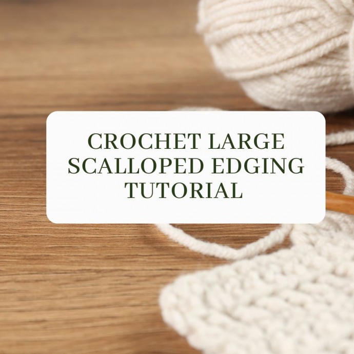 Crochet Large Scalloped Edging Tutorial