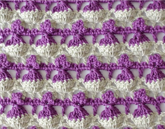 Crochet Mixed Color Picot Stitch