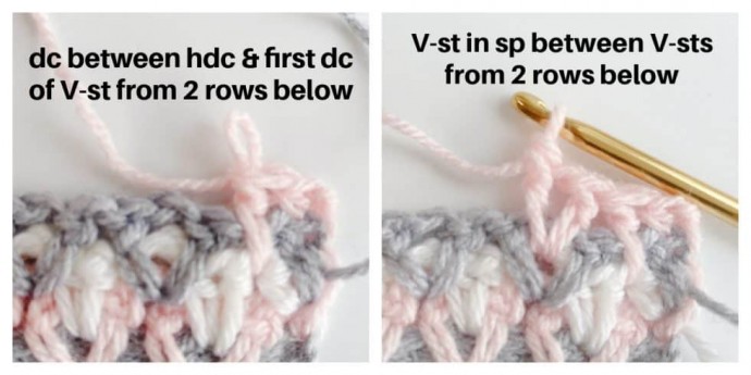 How to Crochet the Nesting V-Stitch Photo Tutorial