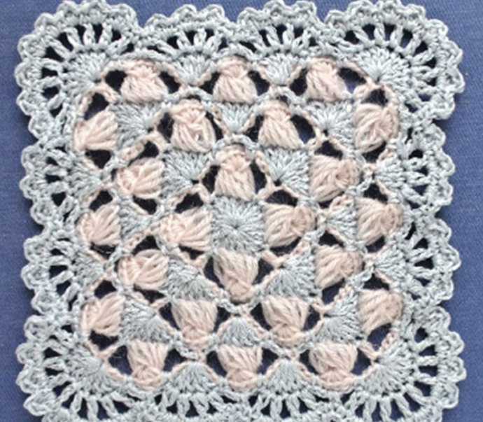 Crochet Long Loop Square Tutorial