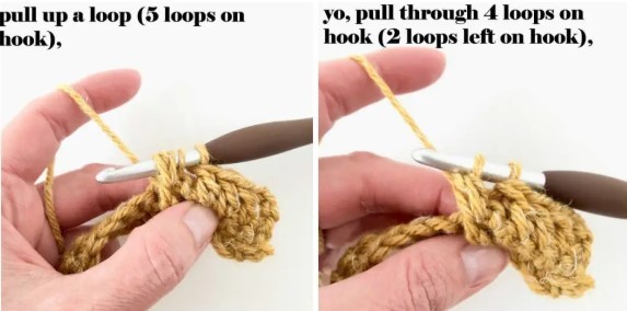 Falling Leaves Crochet Stitch Photo Tutorial