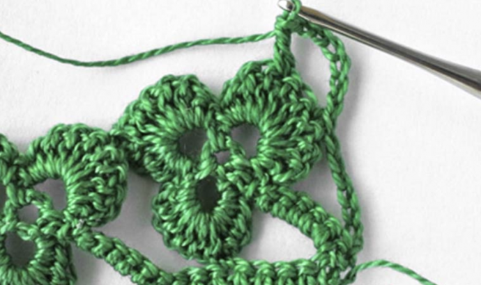 Crochet Lace Leaf Stitch