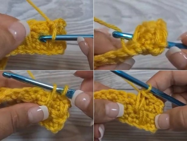 How to Crochet Honeycomb Stitch Photo Tutorial