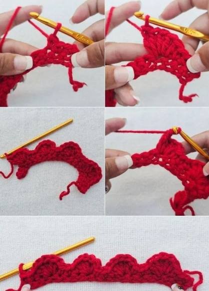 Strawberry Crochet Stitch Photo Tutorial