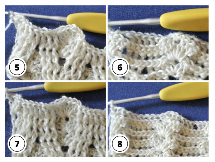 Crochet Tutorial: Textured Oval Shell Stitch