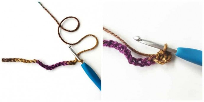 Crossed Half Double Crochet Stitch Photo Tutorial