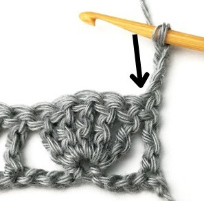 Large Uneven Fan Crochet Stitch Photo Tutorial