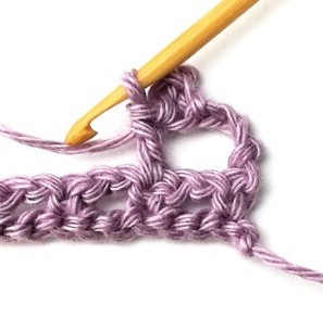 Striped Picot Mesh Crochet Stitch Photo Tutorial