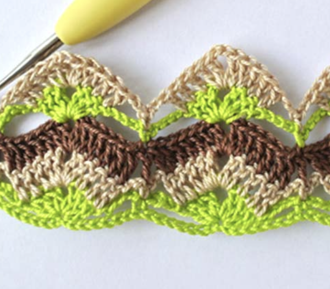 Crochet Big Shell Stitch