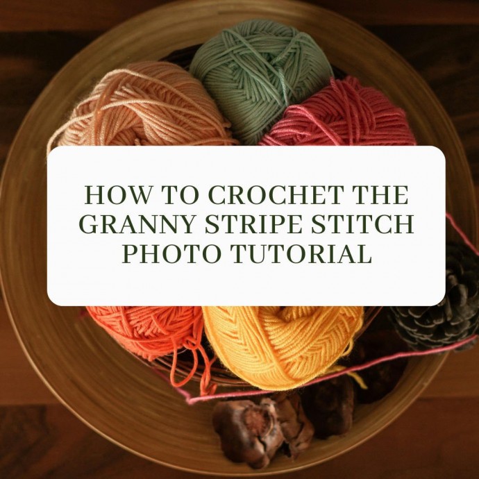 How to Crochet the Granny Stripe Stitch Photo Tutorial