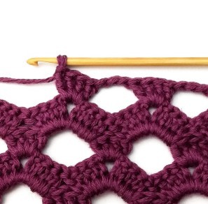 Large Lacy Zigzag Crochet Stitch Photo Tutorial