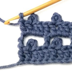 Striped Boxed Picot Crochet Stitch Photo Tutorial