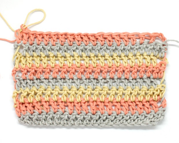 How to Carry Yarn Up When You Crochet Stripes