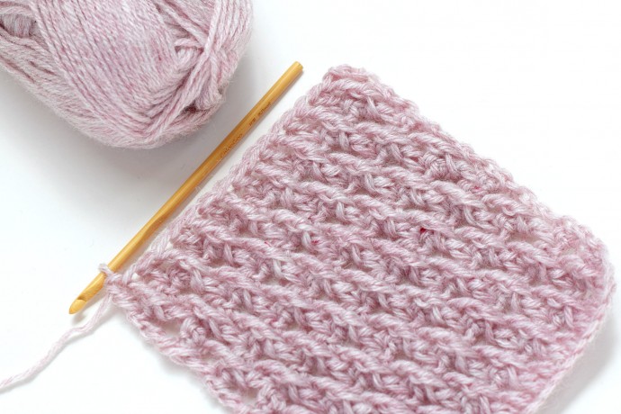 Raised Ripple Crochet Stitch Photo Tutorial