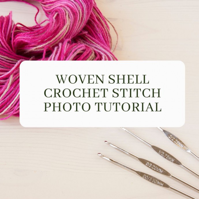 Woven Shell Crochet Stitch Photo Tutorial