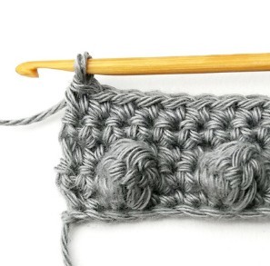 Aligned Bobble Crochet Stitch Photo Tutorial