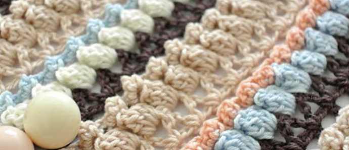 Crochet Multicolor Creative Popcorn Stitch