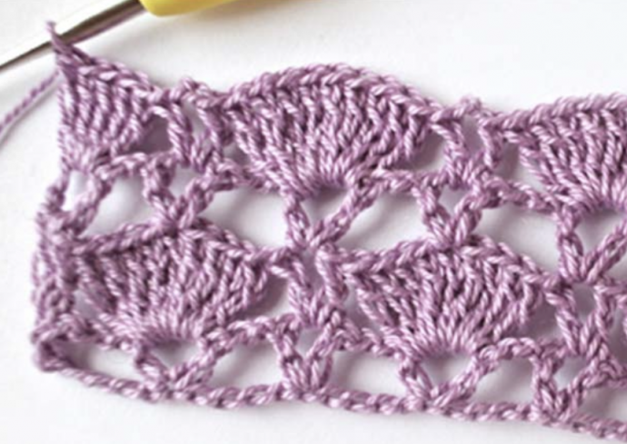 Lace Shell Crochet Stitch Tutorial