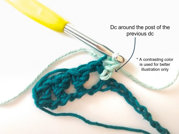 Mini Triangles Crochet Stitch Photo Tutorial