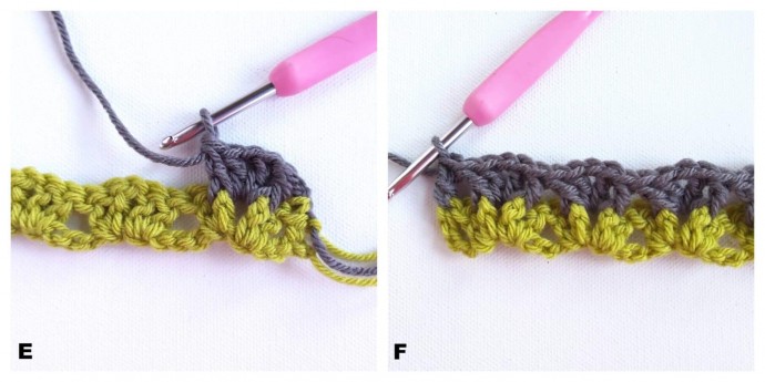 Reversible V-Stitch Waffle Crochet Photo Tutorial