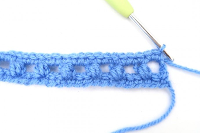 Grid Puff Crochet Stitch