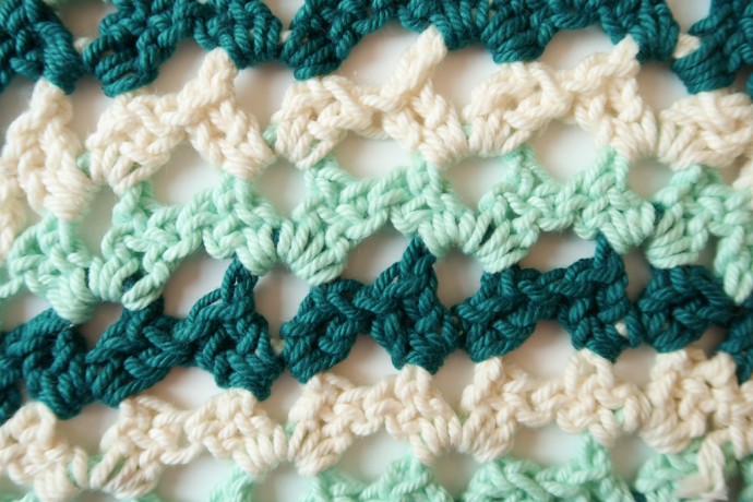 How to Crochet the Broken Shell Stitch Photo Tutorial
